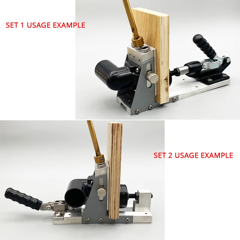 Pocket Hole Jig - Zestaw szablonów do wiercenia otworów kieszeniowych