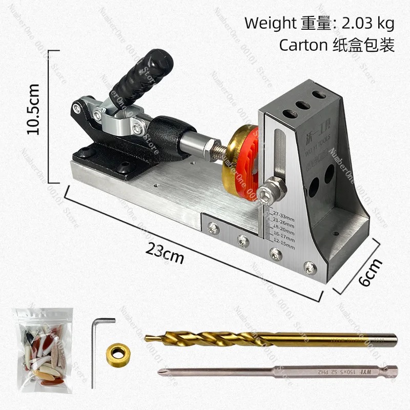 Pocket Hole Jig - Szablon do otworów kieszeniowych do obróbki