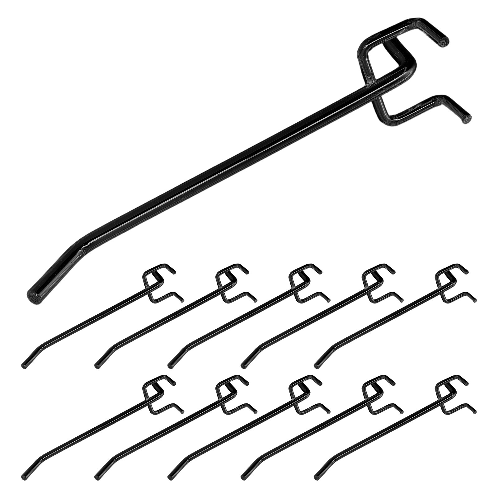 Workshop Tools Store - 30 szt. Metalowe haczyki do tablic