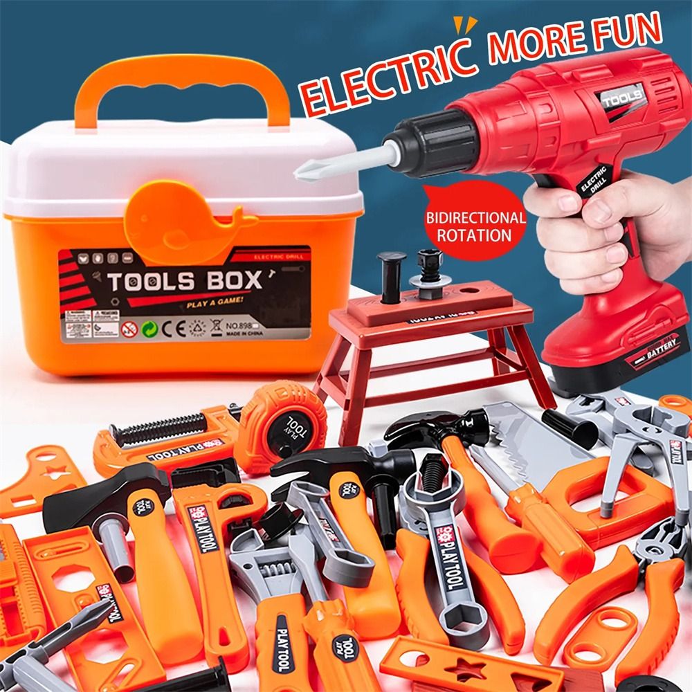 Workshop Tools Toy - Elektryczna wiertarka zabawka, narzędzia naprawcze, zabawki,