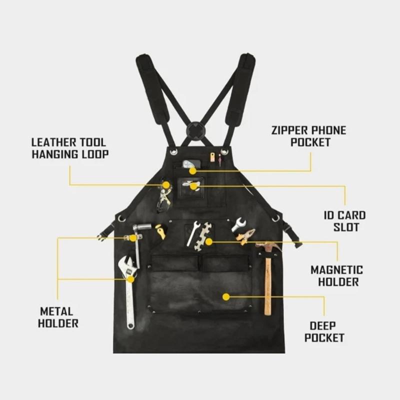 Workshop Tools Needed - Fartuch użytkowy E8BD Płócienny fartuch roboczy