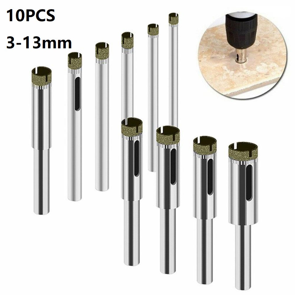 Pocket Hole Jig - Zestaw wierteł HSS powlekanych diamentem 3mm-14mm,