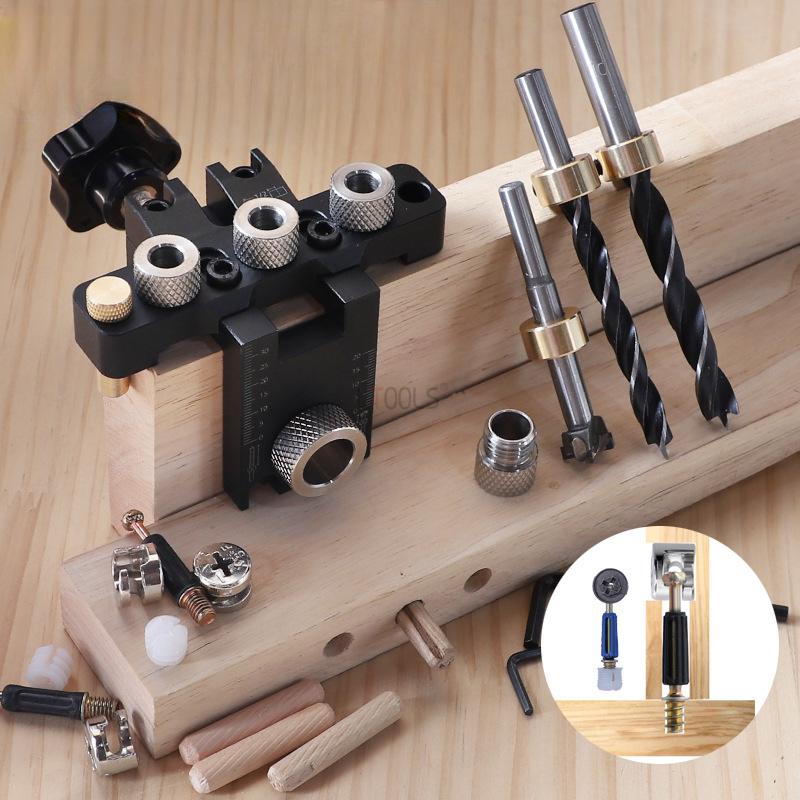Pocket Hole Jig - Regulowany przyrząd do wiercenia otworów 3
