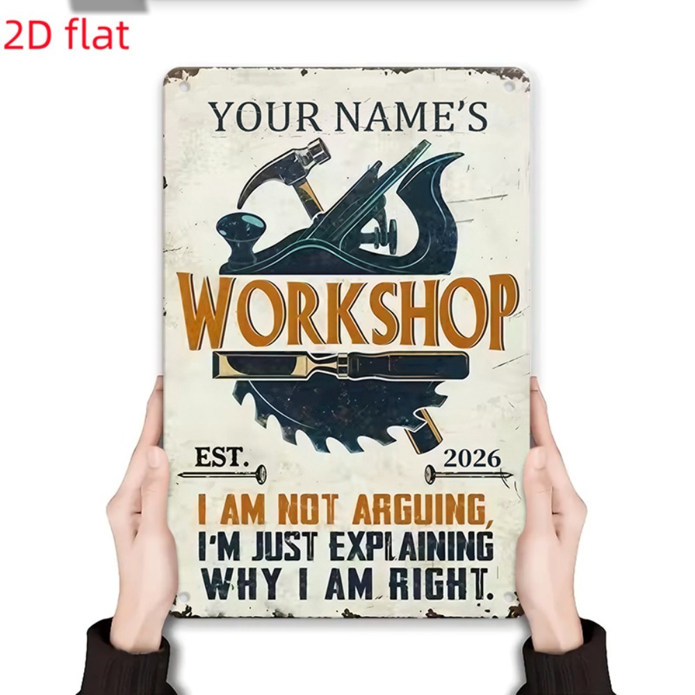 [2D Płaski] 1 szt. Metalowy Zn – Workshop Tools With Name recenzja i cena
