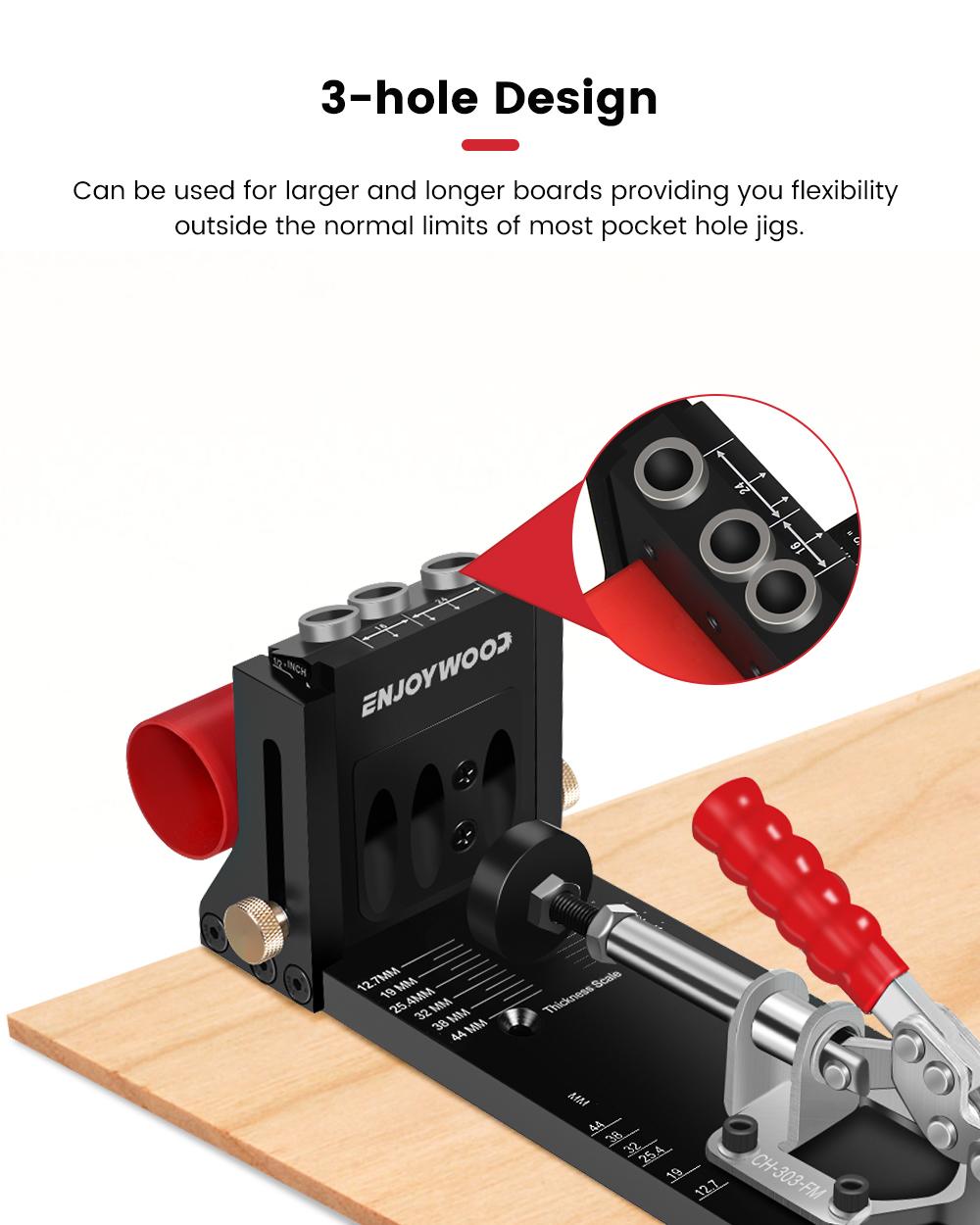 ENJOYWOOD XK4 nachylony otwór  – Pocket Hole Jig recenzja i cena