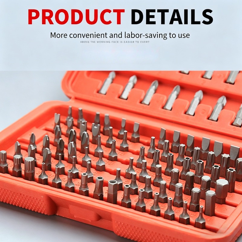 Zestaw 100 bitów do wkrętaka,  – Workshop Use Tools recenzja i cena