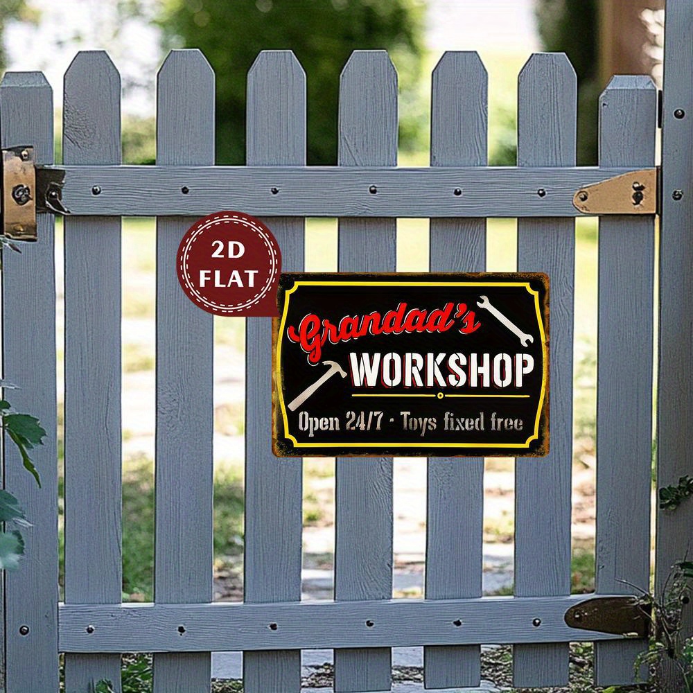   Metalowy szyld ścienny w sty – Workshop Tools Toy recenzja i cena